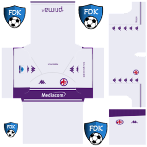 Kit Dream League Soccer 2023 Fiorentina và logo dls